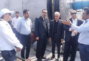بازدید بازرس کل قضایی استان از واحدهای تولیدی شهرک صنعتی خلیج فارس