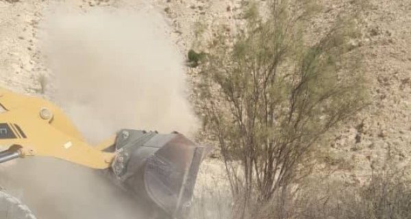 پر و مسلوب‌المنفعه شدن یک حلقه چاه در منطقه بهده شهرستان پارسیان