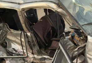 نجات دو سرنشین محبوسشده در حادثه برخورد دو خودرو در روستای تلسیاه