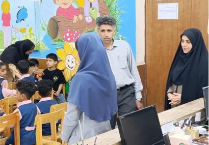 دیدار رئیس اداره فرهنگ و ارشاد اسلامی با کارکنان کتابخانه عمومی