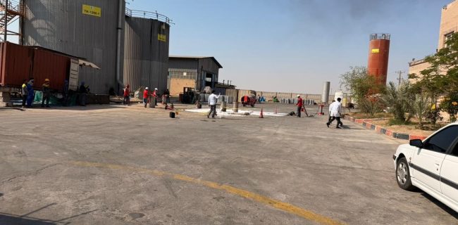 مانور پدافند غیرعامل در شركت قیر سامان مانور پدافند غیرعامل در شرکت قیر سامان