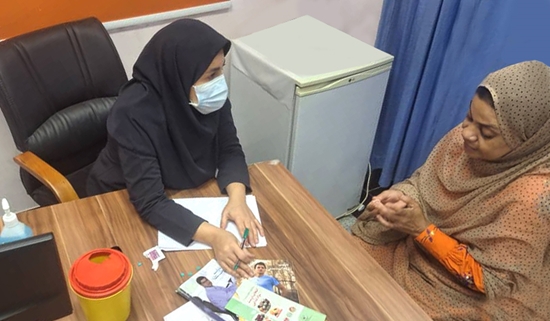 شناسایی بانوان با قند بالا در بیمارستان پیامبر اعظم (ص) قشم