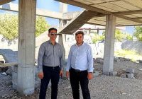 بازدید میدانی معاون توسعه و برنامه ریزی اداره کل منابع طبیعی و آبخیزداری هرمزگان از روند اجرای ساختمان اداری منابع طبیعی رودان