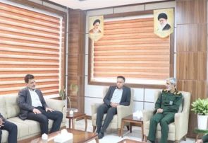 دیدار مدیرکل تعاون، کار و رفاه اجتماعی هرمزگان با فرمانده سپاه امام سجاد (ع) هرمزگان