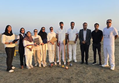 برگزاری نخستین دوره مسابقات کروکت ساحلی در استان هرمزگان برگزاری نخستین دوره مسابقات کروکت ساحلی در استان هرمزگان