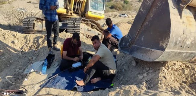 پایان عملیات رفع خرابی کابل فیبر نوری روستای سرارو شهرستان سیریک