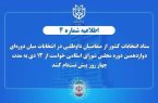 اطلاعیه شماره ۴ ستاد انتخابات کشور اعلام زمان پیش ثبت‌نام انتخابات میان دوره‌ای مجلس شورای اسلامی
