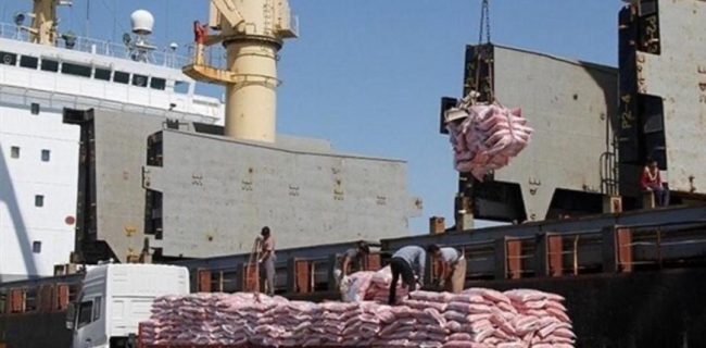 حمل بیش از ۵۰ هزارتن برنج خریداری‌ شده بخش خصوصی با محوریت اداره کل غله و خدمات بازرگانی هرمزگان