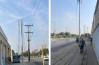 شروع سیم کشی خط دو مدار جدید از پست دیزل جهت کاهش بار خطوط پر بار مرکز شهر بندرعباس