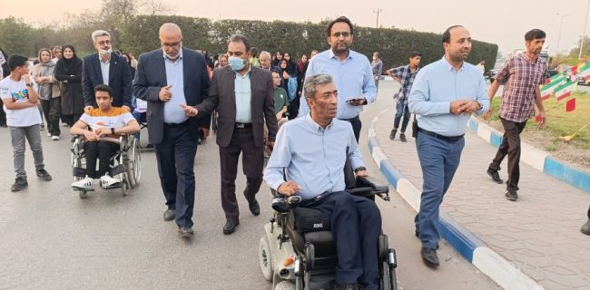 برگزاری پیاده‌روی همگانی به مناسبت هفته افراد دارای معلولیت