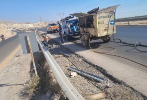 تداوم ارتقای ایمنی جاده‌ها با اجرای تعمیر گاردریل در محورهای برون‌شهری هرمزگان