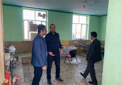 بازدید از مدارس آسیب دیده طی سیل اخیر در شهرستان سیریک
