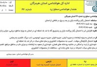 هشدار سطح زرد هواشناسی در هرمزگان صادر شد