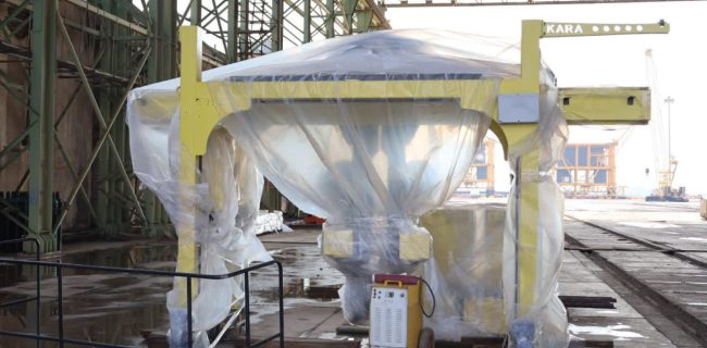 فاز ۱۱ روی ریل ساخت / ایزوایکو ساخت سکوهای فاز ۱۱ را با شروع ساخت تیر ورقهای سکو آغاز کرد