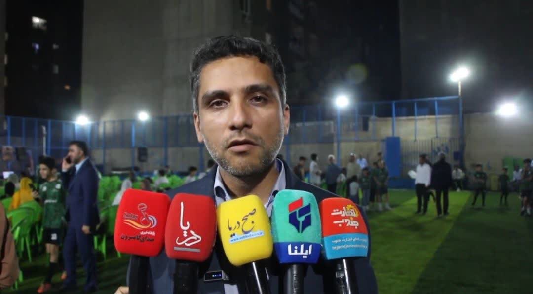 افتتاح زمین ورزشی گمبرون در دهه فجر+فیلم